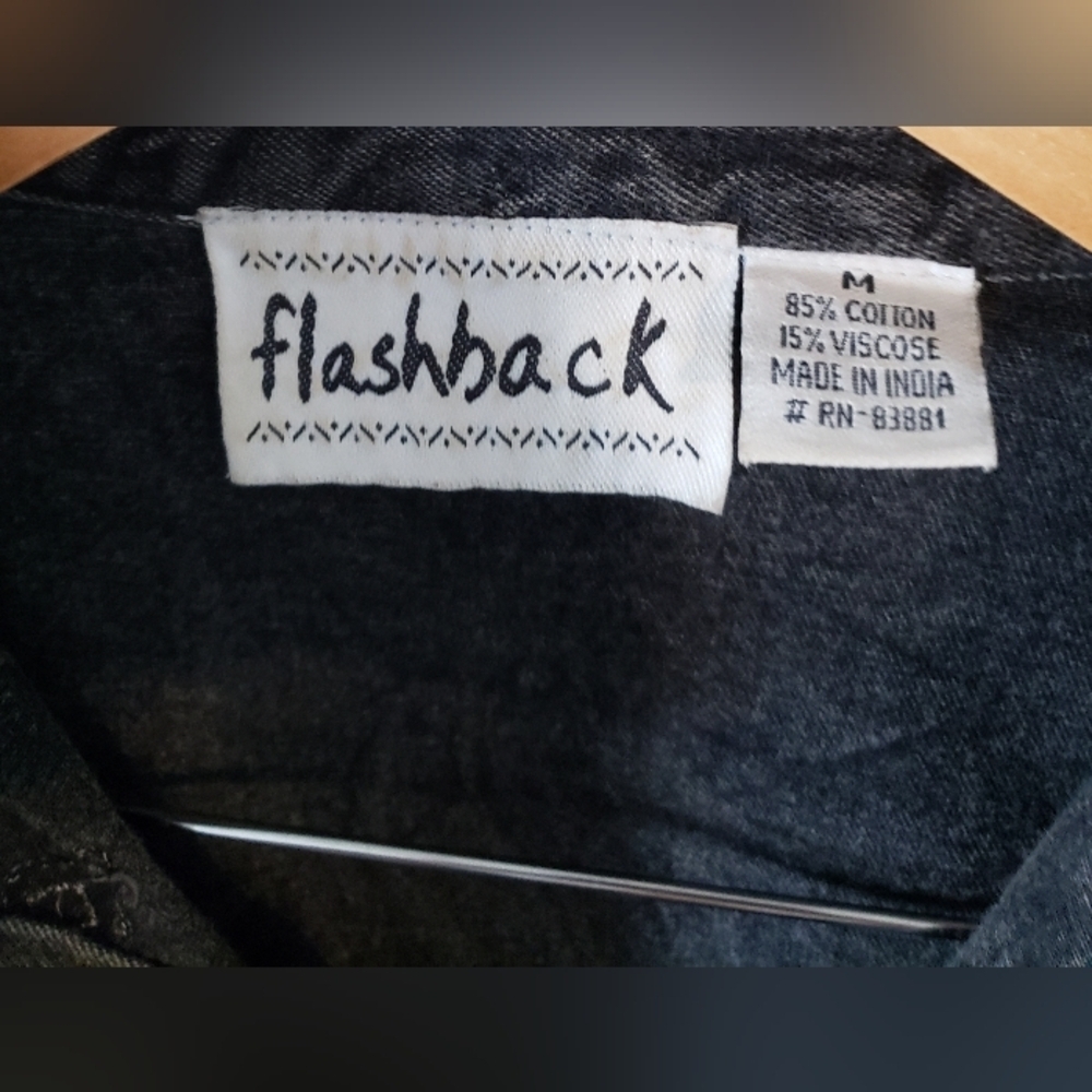 Flashback | Jackets Charcoal Embroidered Denim Jacket - Picture 3 of 10